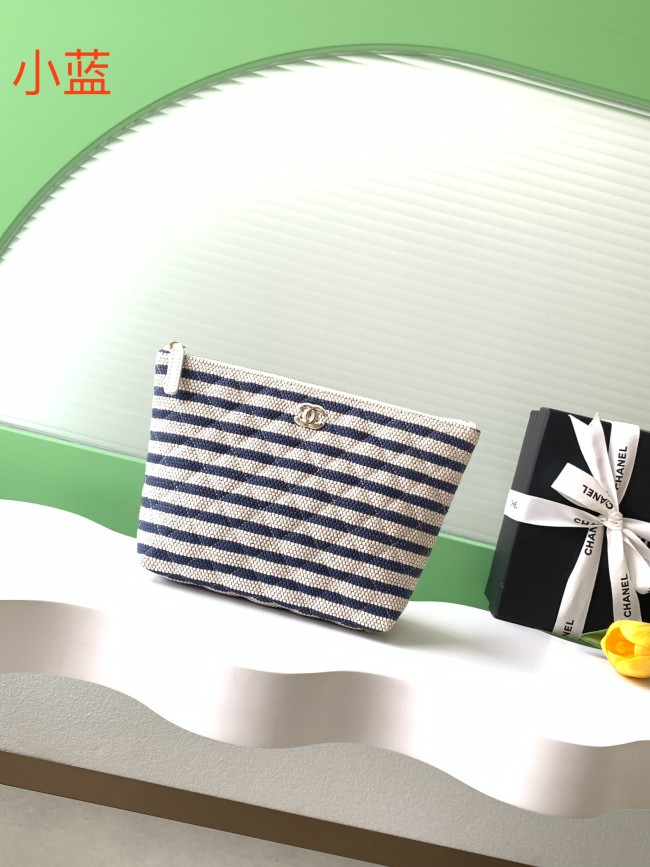 26C Clutch Medium Striped Raffia “15.6x26x9cm” -005 =AS4989