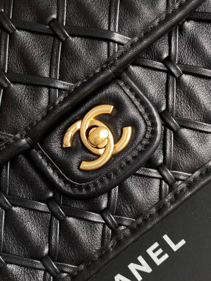 25C Classic Flap Mini Metallic Woven Small “13x19x5.5cm” -057 =AS4797