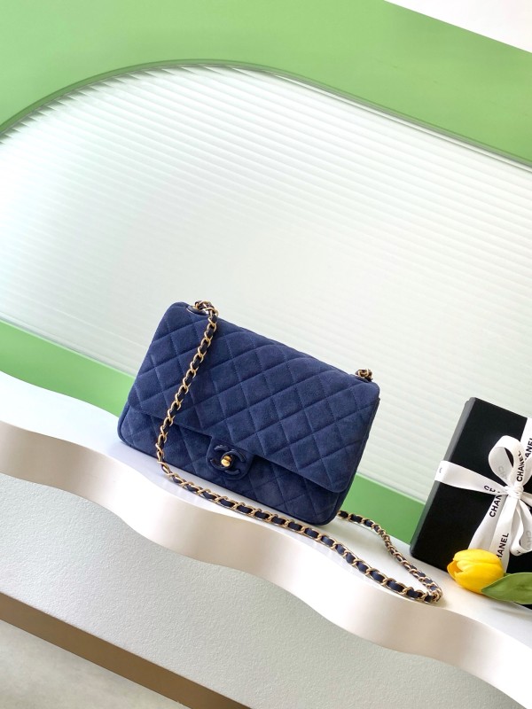 26C Classic Flap Medium Suede “18x26x7cm” -027 =AS5987