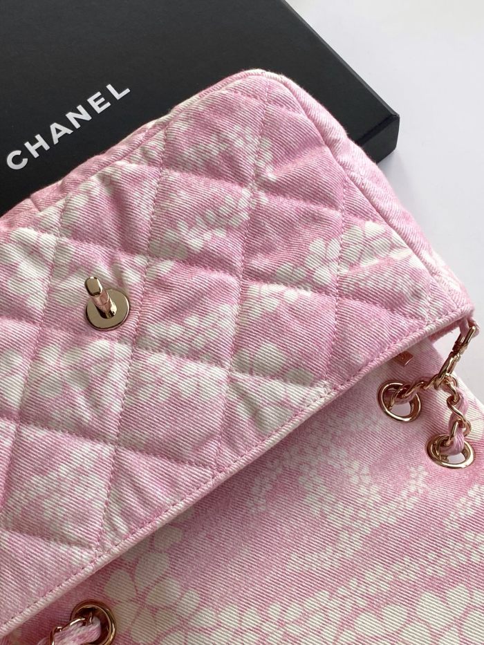 25M Classic Flap Mini Denim Floral “15x24x6.5cm” -007 =AS5454