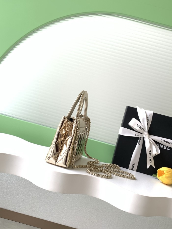 26C Mini Kelly Gold Patent Metallic “13x19x7cm” -006 =AS4416