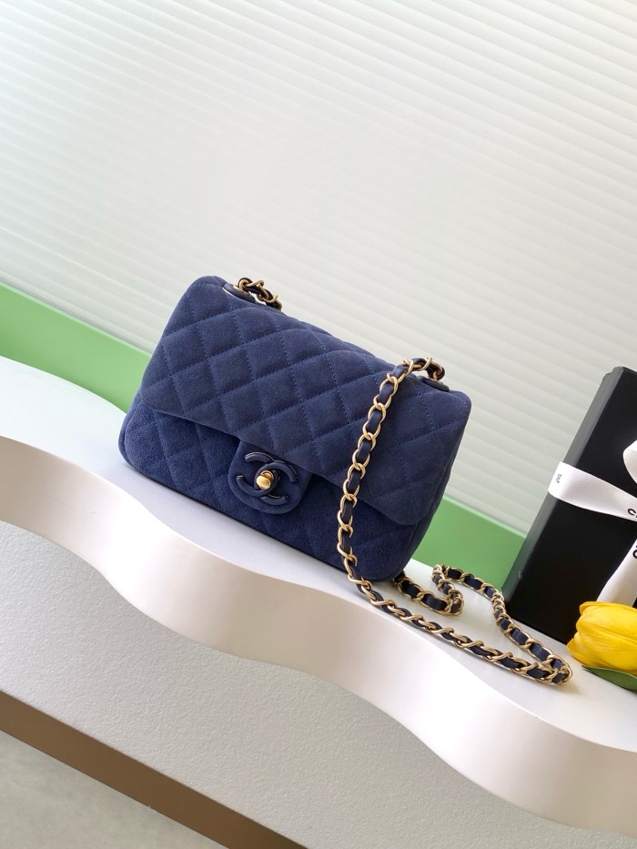 26C Classic Flap Mini Suede “14x20x6cm” -076 =AS5989