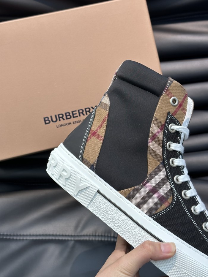 Vintage Check Cotton High Top Sneaker(Male)35-46 -053=