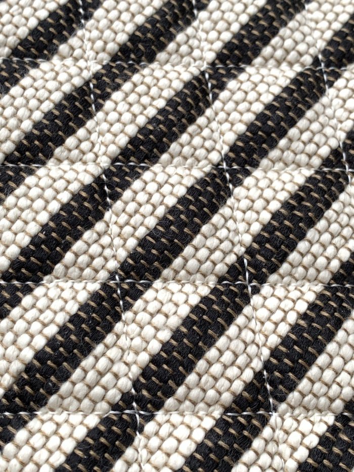 26C Clutch Large Striped Raffia “19.6x33.7x12cm” -025 =AS4988