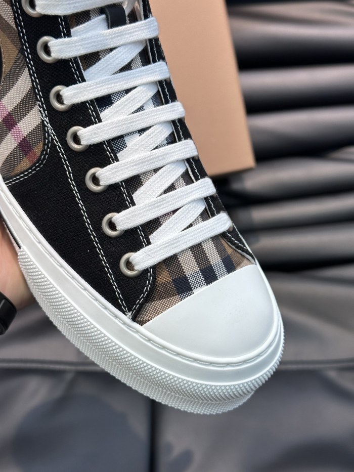 Vintage Check Cotton High Top Sneaker(Male)35-46 -053=