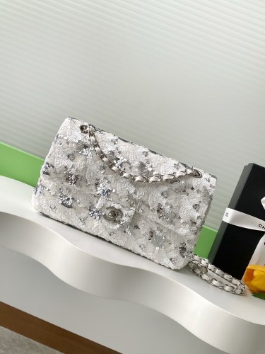 25S Classic Flap Medium Sequin “15.5x25.5x6.5cm” -0511 =AS1112