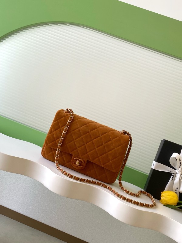 26C Classic Flap Medium Suede “18x26x7cm” -027 =AS5987