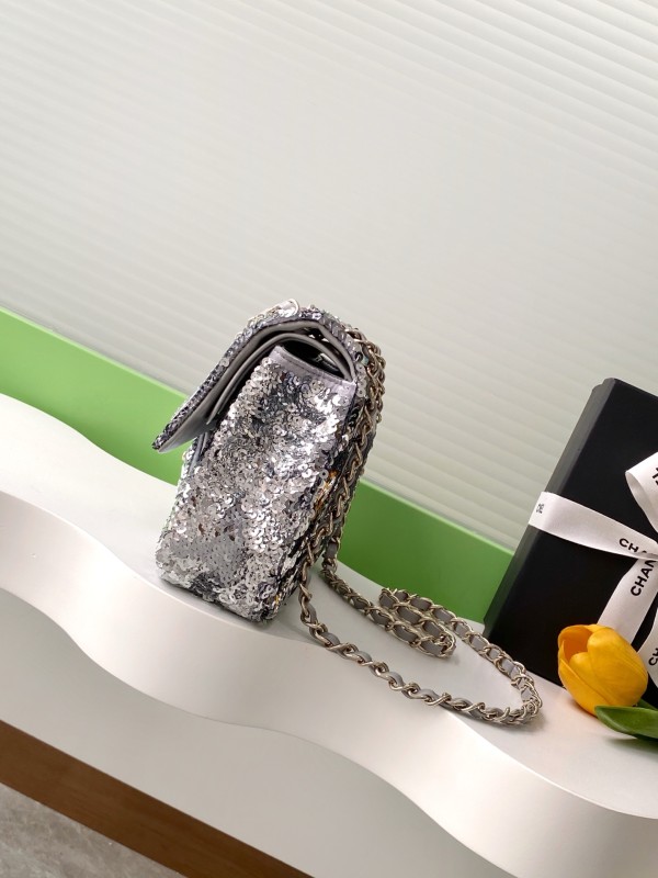 25S Classic Flap Medium Sequin “15.5x25.5x6.5cm” -0511 =AS1112