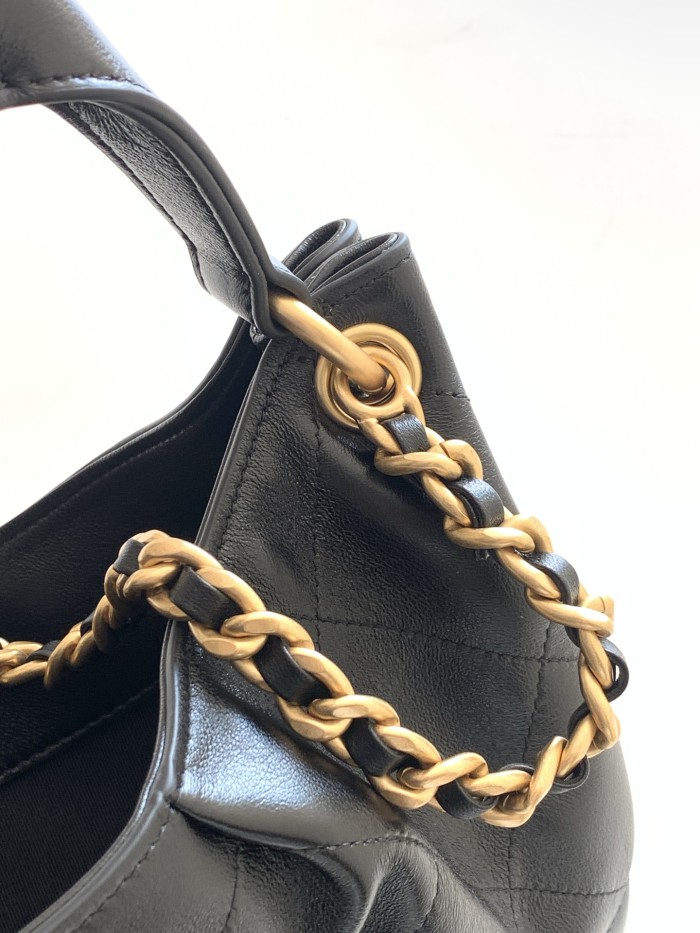 26C Hobo Medium Shiny Calfskin “24x31x10cm” -058 =AS5970