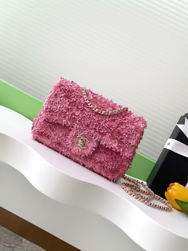 25S Classic Flap Mini Sequin “14x21x8cm” -058 =AS4561