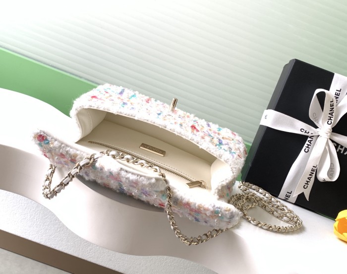 26C Classic Flap Mini Sequin Tweed “14x21x8cm” -088 =AS5957