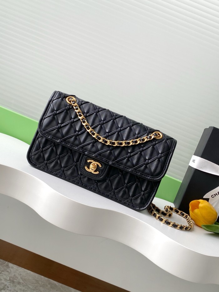 25C Classic Flap Mini Metallic Woven “15x25x8cm” -008 =AS4795