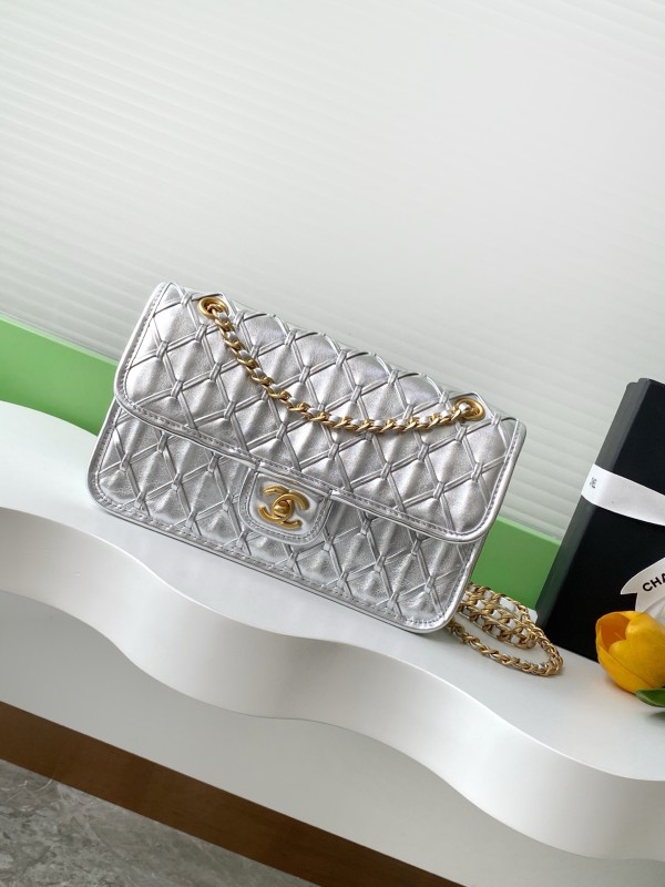 25C Classic Flap Mini Metallic Woven “15x25x8cm” -008 =AS4795