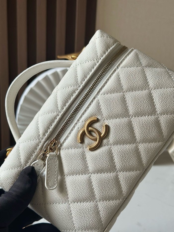 25C Vanity Case Small Caviar “19.5x17x5cm” -006 =66050