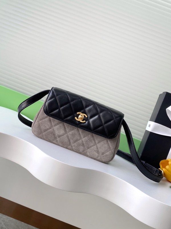 25A Phone Bag Mini Suede Lambskin “11.5x19.5x5cm” -007 =AP4677