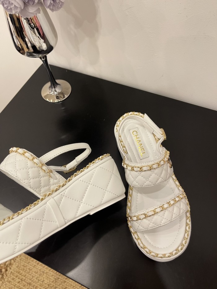 Quilted Lambskin Sandals(Female)36-41=