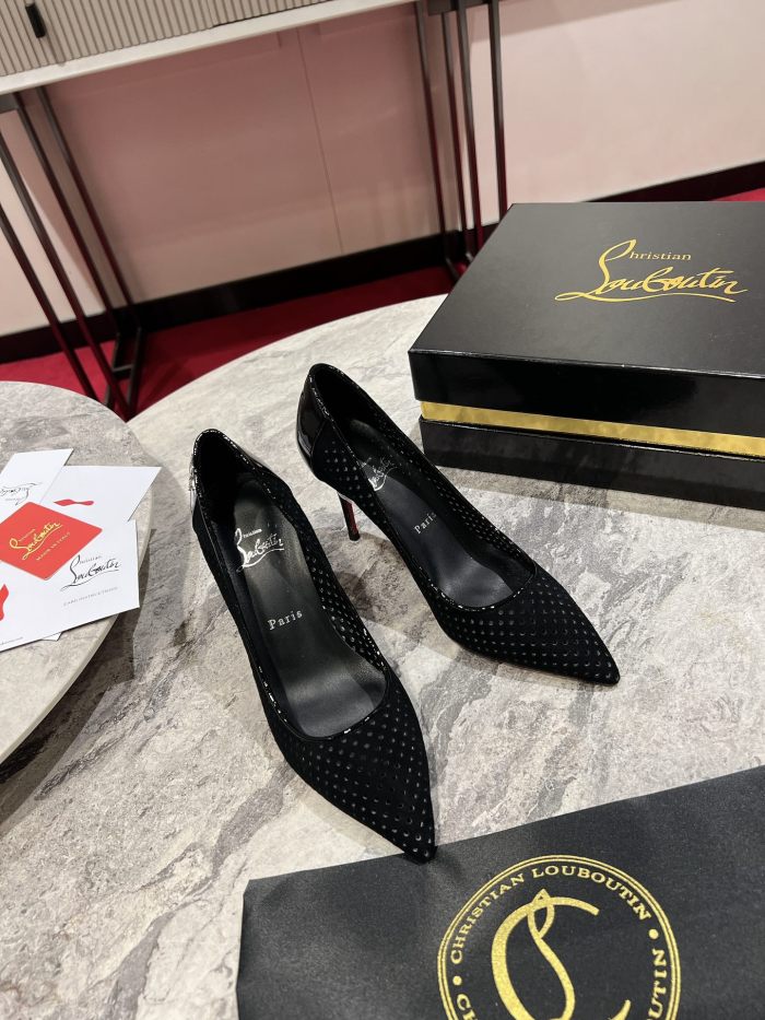 Lacquer Tip Thick Heel(Female)36-41=