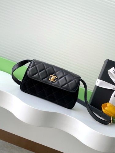 25A Phone Bag Mini Suede Lambskin “11.5x19.5x5cm” -007 =AP4677