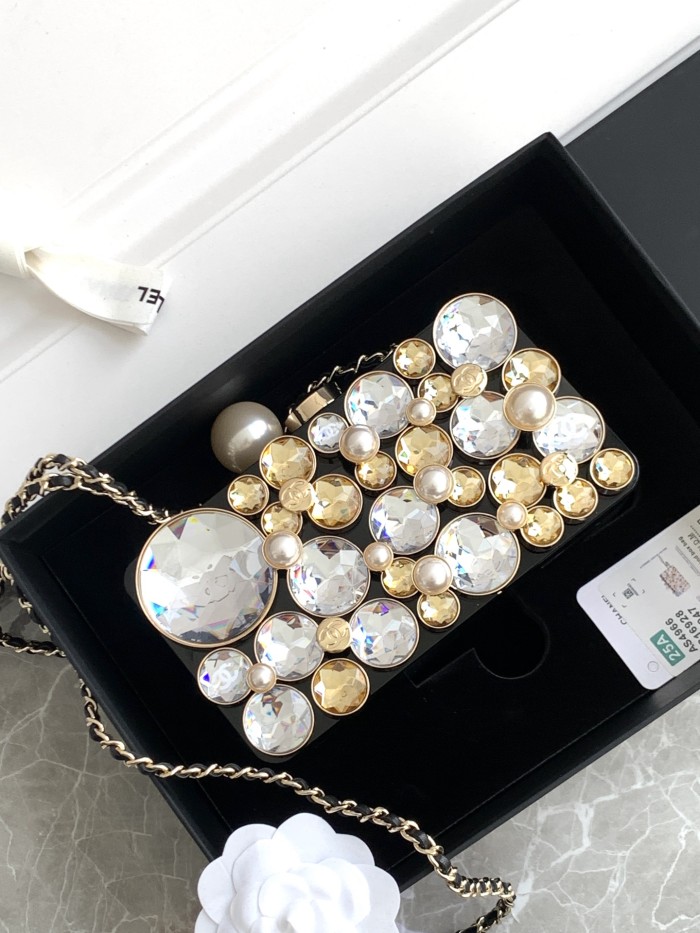 25A Crystal Box Clutch “11.5x16x6.8cm” -0541 =AS4966