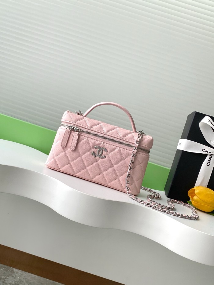 25B Vanity Case Small Caviar “17x19.5x5cm” -085 =AP4854