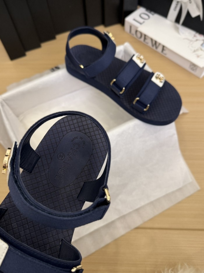CC Logo Velcro Strap Sandals(Female)36-41=
