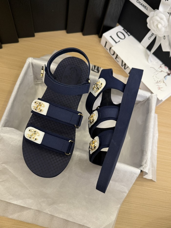 CC Logo Velcro Strap Sandals(Female)36-41=