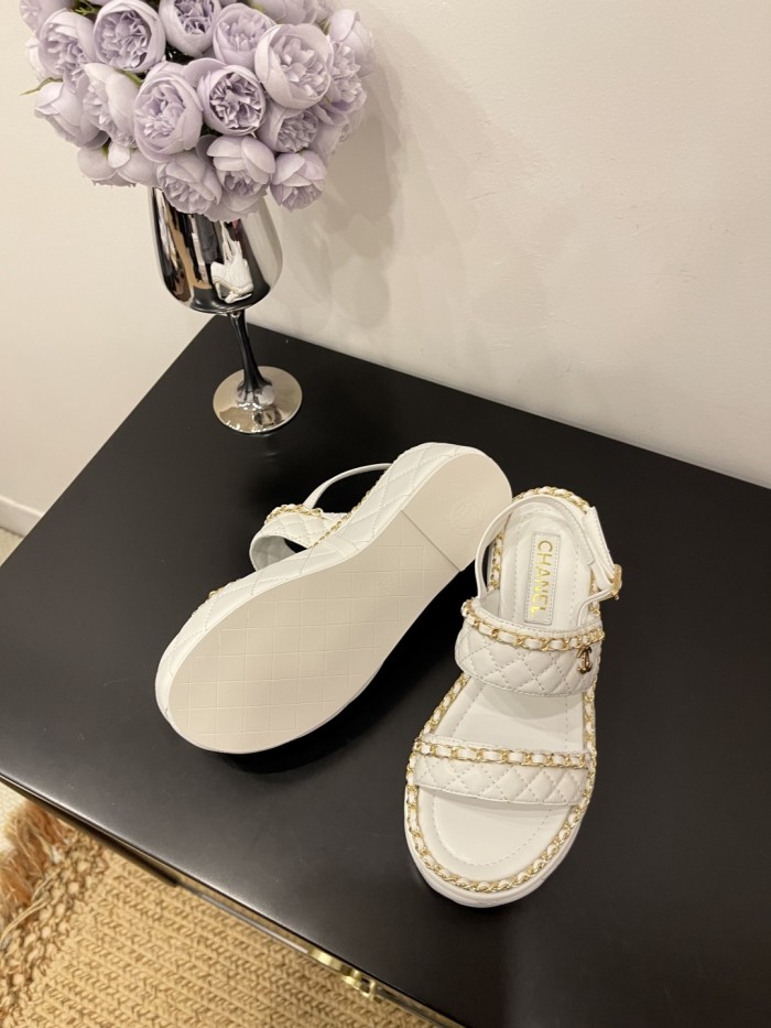 Quilted Lambskin Sandals(Female)36-41=