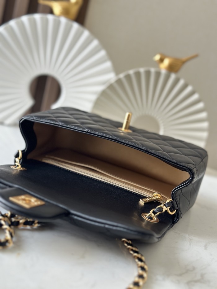 25 Edition CF Mini Flap Gold Ball “20x12x7cm” -086 =1787