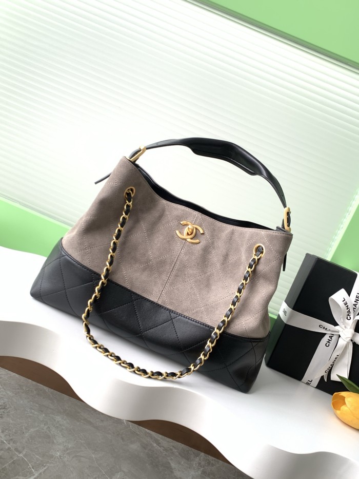 25A Hobo Bag Large Suede Lambskin “36x24x12cm” -058 =AS5634