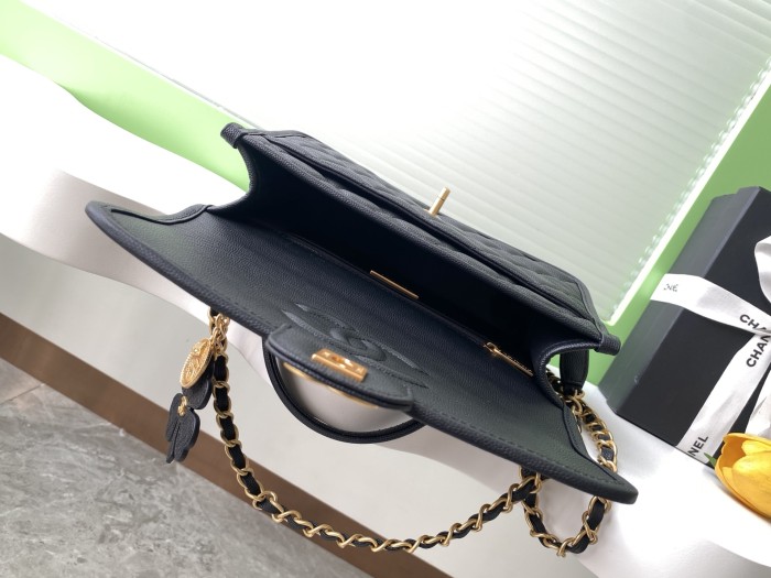 25B Clover Flap Bag Medium Caviar “16.5x25x8.5cm” -038 =AS3653