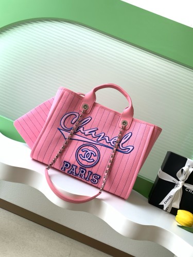 23P Shopping Tote Bag Canvas Calfskin “35x25x15cm” -007 =AS3351
