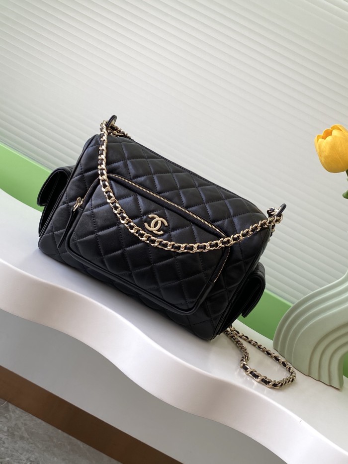 24K Bowling Bag Lambskin “18x24x17cm” -057 =AS5156