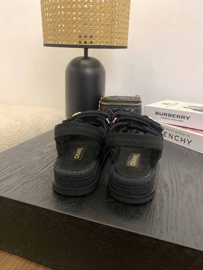 CC Logo Velcro Strap Sandals(Female)36-41=
