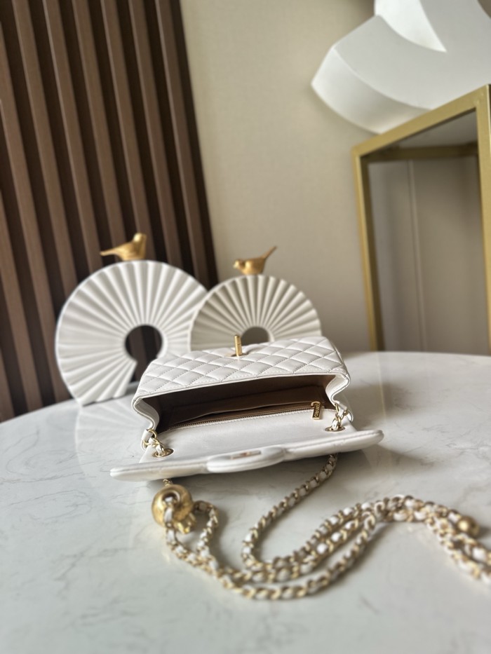 25 Edition CF Mini Flap Gold Ball “20x12x7cm” -086 =1787