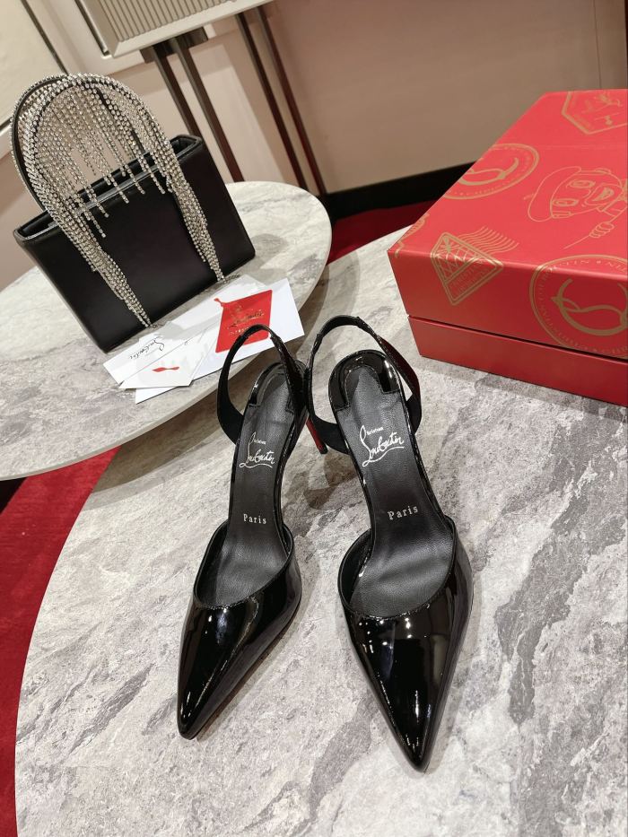 Lacquer Tip Thick Heel(Female)36-41=
