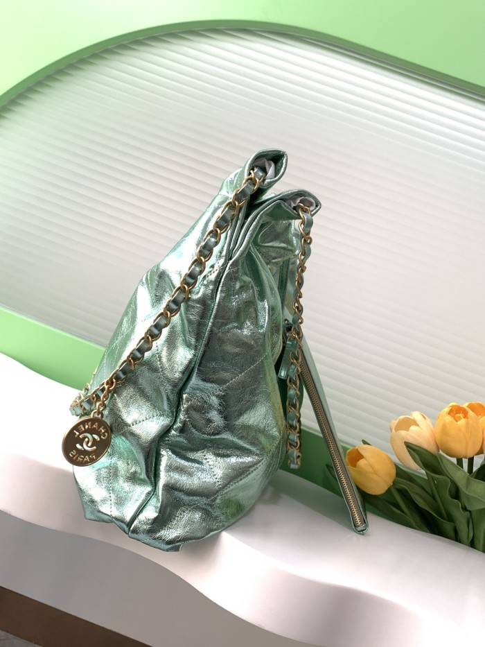 25C 22 Bag Large Metallic Green “39x42x8cm” -038 =AS3261