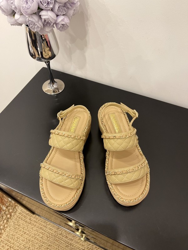 Quilted Lambskin Sandals(Female)36-41=
