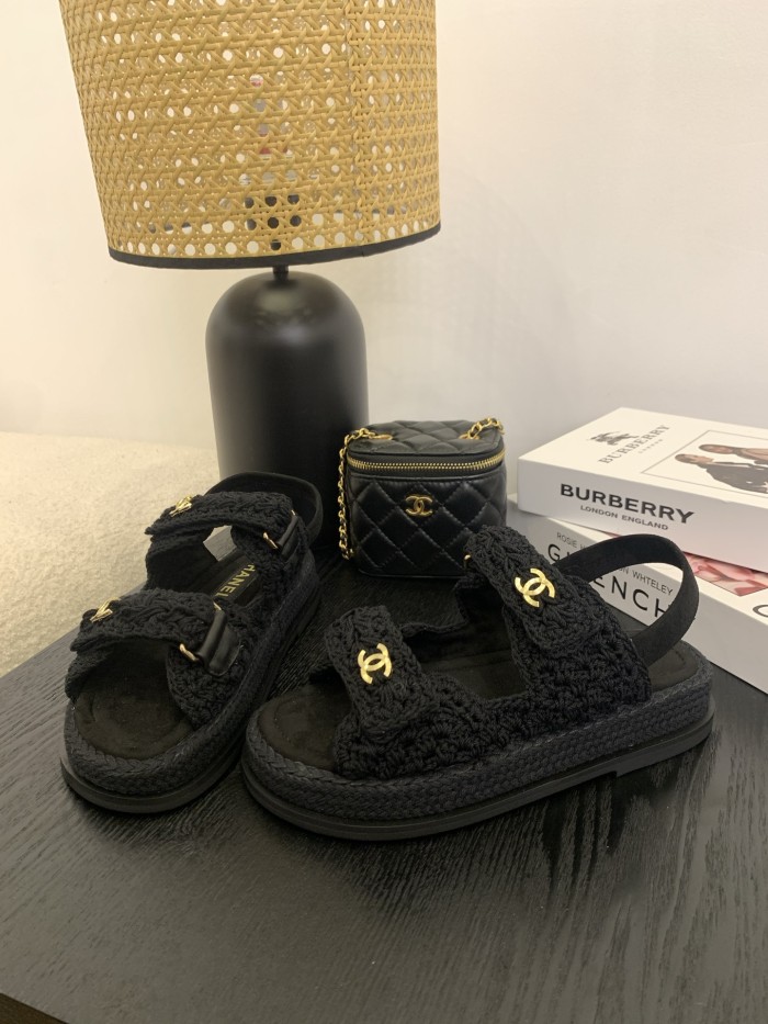 CC Logo Velcro Strap Sandals(Female)36-41=