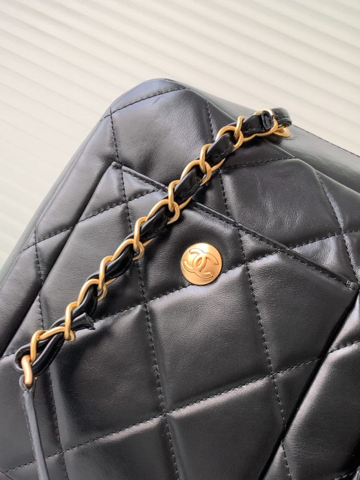 24K Bowling Shopping Bag Calfskin “21x33x15cm” -0001 =AS4933