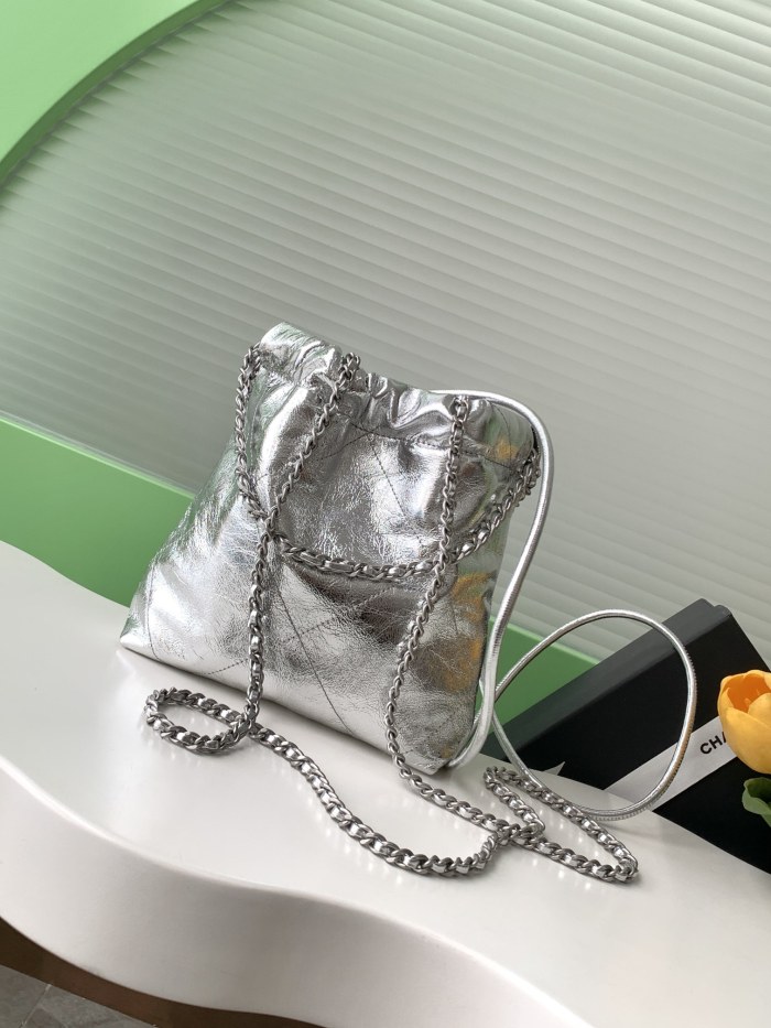 25C 22 Bag Mini Metallic Gold “19x20x6cm” -056 =AS3980