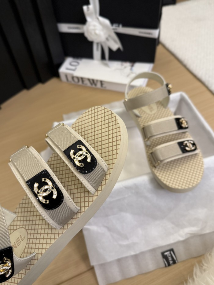 CC Logo Velcro Strap Sandals(Female)36-41=