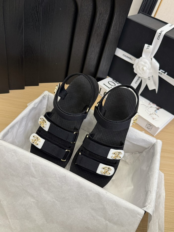 CC Logo Velcro Strap Sandals(Female)36-41=