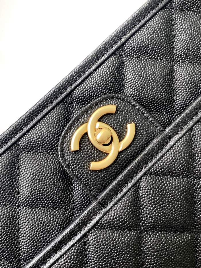 25B Clover Flap Bag Medium Caviar “16.5x25x8.5cm” -038 =AS3653
