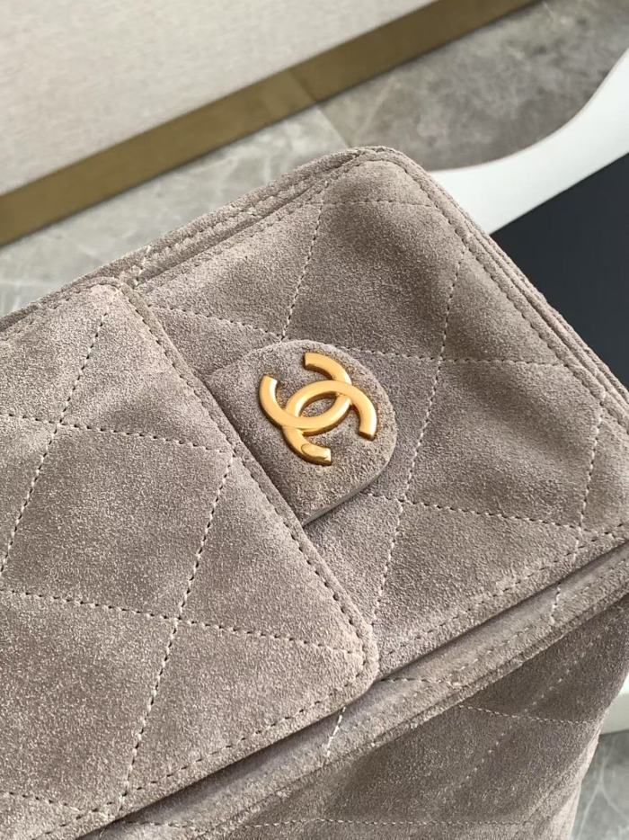 25C Shopping Bag Medium Suede “26x31x13cm” -029 =AS5303