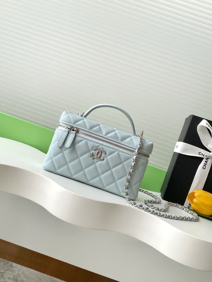 25B Vanity Case Small Caviar “17x19.5x5cm” -085 =AP4854