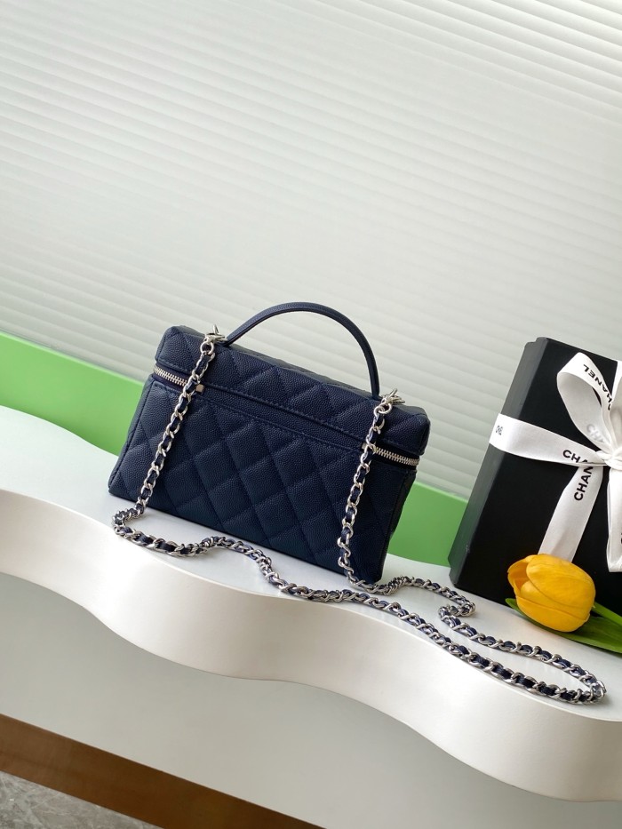 25B Vanity Case Small Caviar “17x19.5x5cm” -085 =AP4854