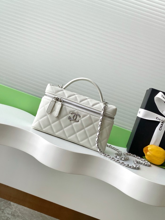 25B Vanity Case Small Caviar “17x19.5x5cm” -085 =AP4854