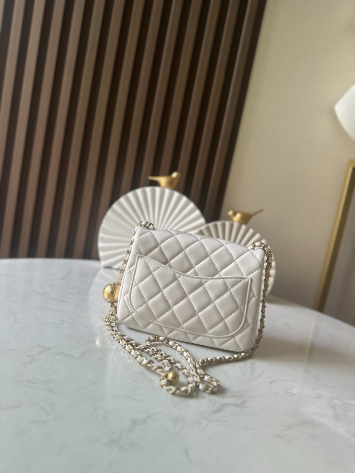 25 Edition CF Square Mini Flap Gold Ball “18x15x7cm” -056 =1786