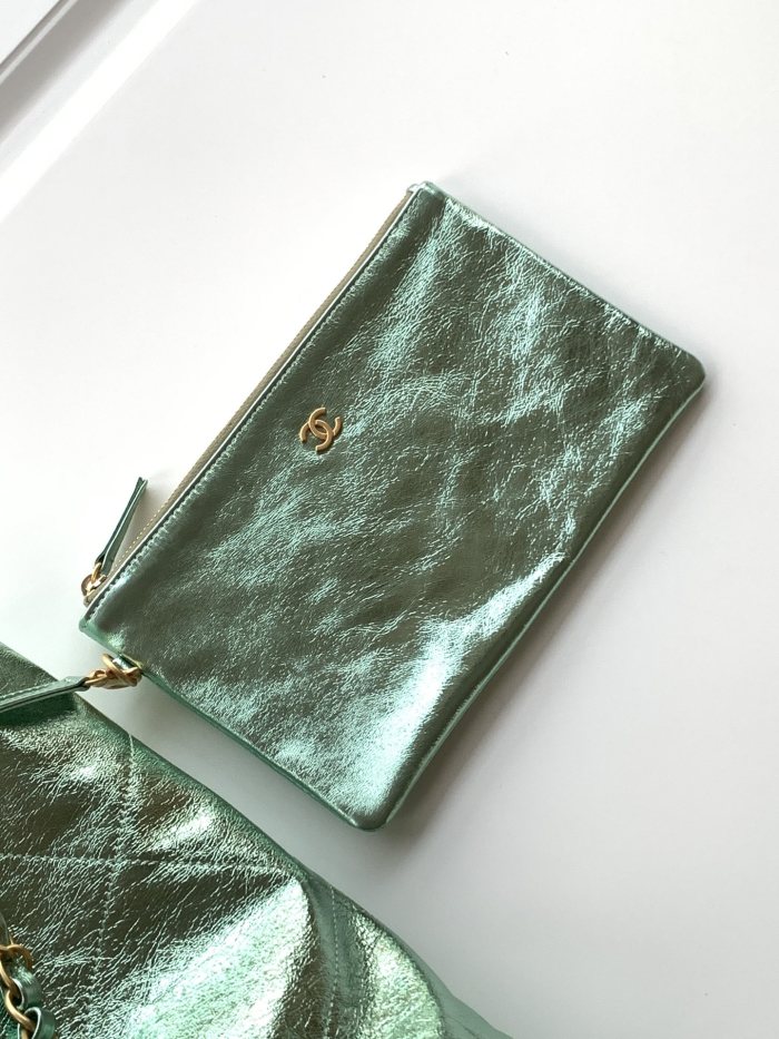 25C 22 Bag Large Metallic Green “39x42x8cm” -038 =AS3261