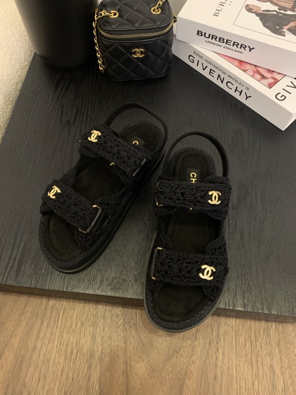 CC Logo Velcro Strap Sandals(Female)36-41=